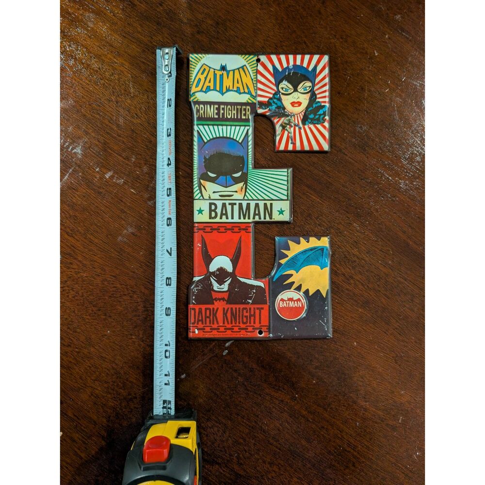 Batman Metal Sign • Retro Comic Art • 5x10 Inches • Wall Decor
